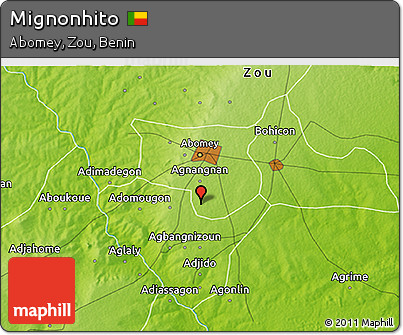 Physical 3D Map of Mignonhito