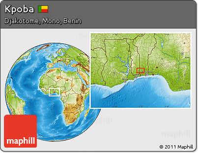Physical Location Map of Kpoba