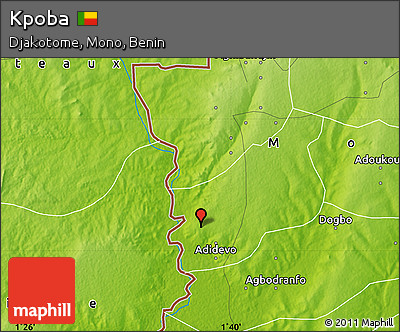 Physical Map of Kpoba