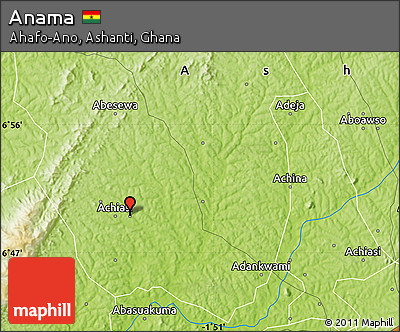 Physical Map of Anama