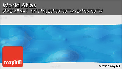Political Panoramic Map of the Area around 6° 59' 36" N, 25° 25' 29" W