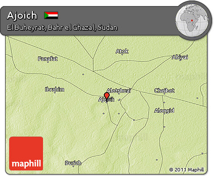 Physical 3D Map of Ajoich