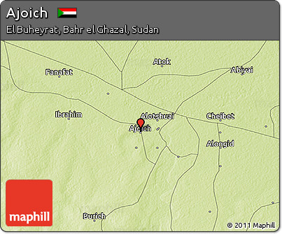 Physical 3D Map of Ajoich
