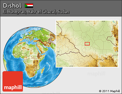 Physical Location Map of Dishol
