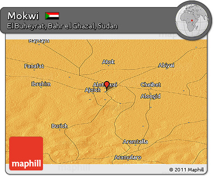 Political Panoramic Map of Mokwi