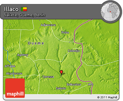 Physical 3D Map of Illaco