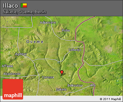 Satellite 3D Map of Illaco