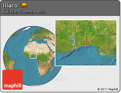 Satellite Location Map of Illaco