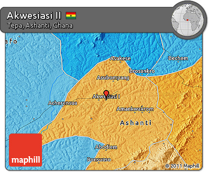 Political 3D Map of Akwesiasi II