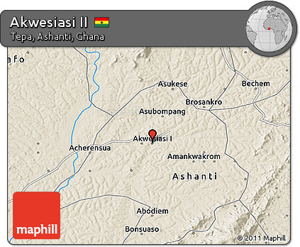 Shaded Relief 3D Map of Akwesiasi II