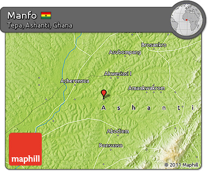 Physical Map of Manfo