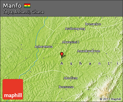 Physical Map of Manfo