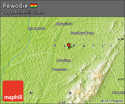 Physical Map of Pewodie