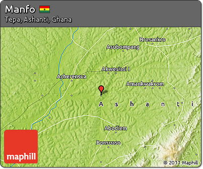 Physical Map of Manfo