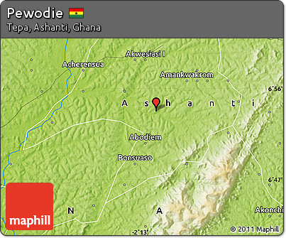 Physical Map of Pewodie