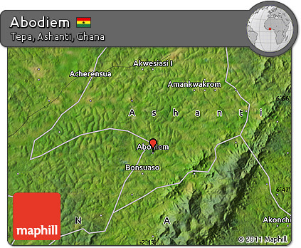 Satellite Map of Abodiem