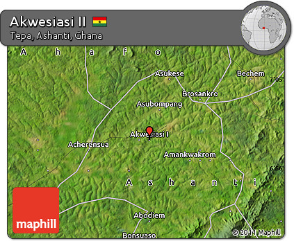 Satellite Map of Akwesiasi II