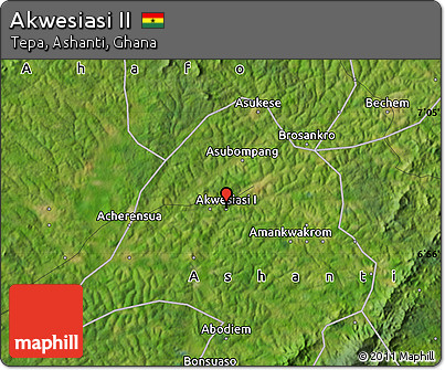 Satellite Map of Akwesiasi II