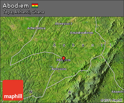 Satellite Map of Abodiem