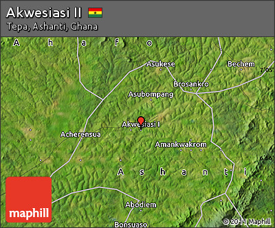 Satellite Map of Akwesiasi II
