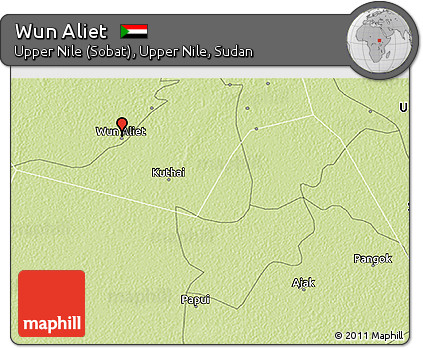 Physical 3D Map of Wun Aliet