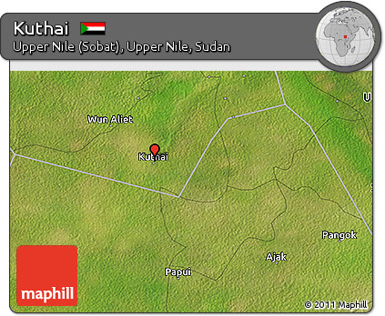 Satellite 3D Map of Kuthai