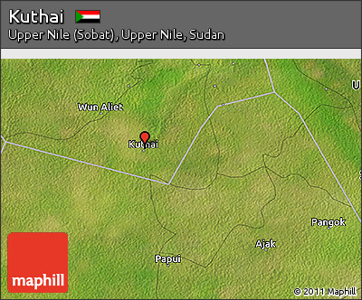 Satellite 3D Map of Kuthai