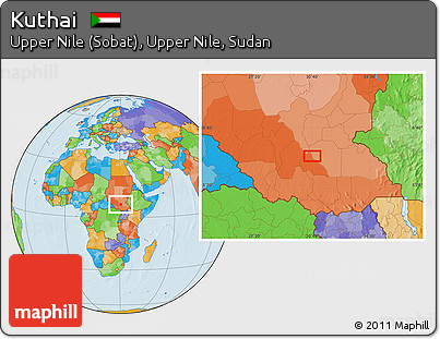 Political Location Map of Kuthai
