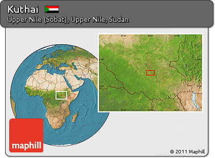 Satellite Location Map of Kuthai