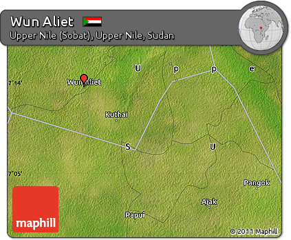Satellite Map of Wun Aliet