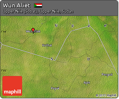 Satellite Map of Wun Aliet