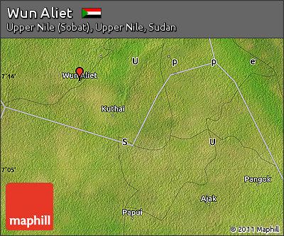 Satellite Map of Wun Aliet