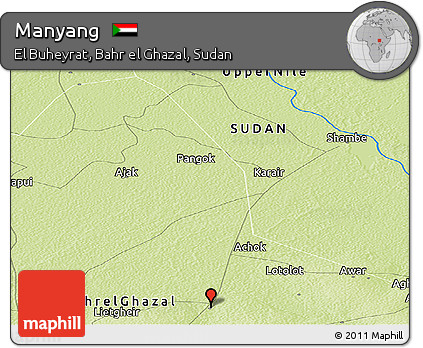 Physical Panoramic Map of Manyang