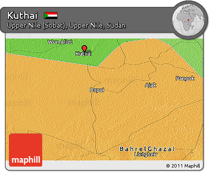 Political Panoramic Map of Kuthai