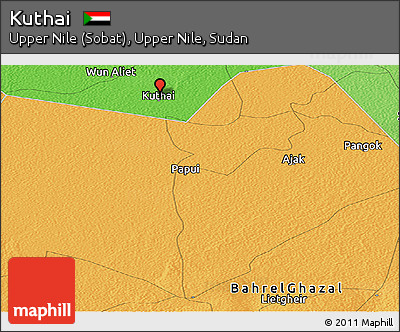 Political Panoramic Map of Kuthai