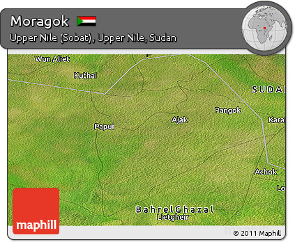 Satellite Panoramic Map of Moragok