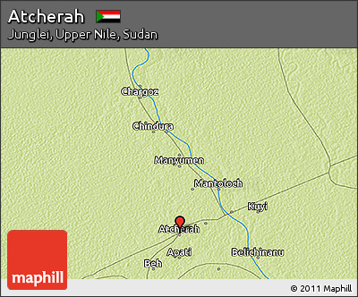 Physical 3D Map of Atcherah