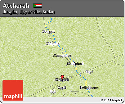 Physical 3D Map of Atcherah