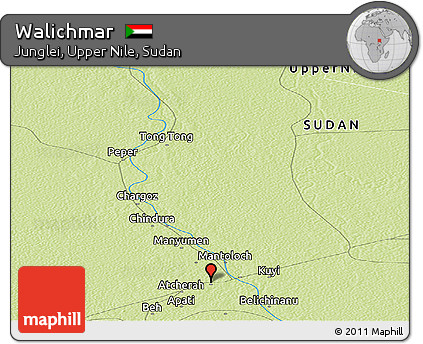 Physical Panoramic Map of Walichmar