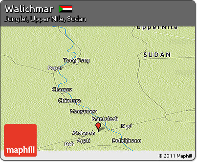 Physical Panoramic Map of Walichmar