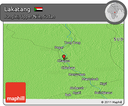Political Panoramic Map of Lakatang