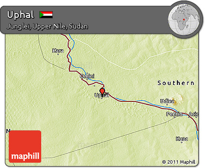 Physical 3D Map of Uphal