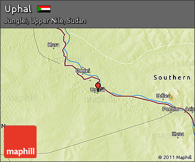Physical 3D Map of Uphal