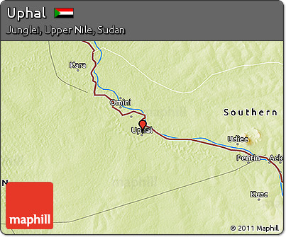 Physical 3D Map of Uphal