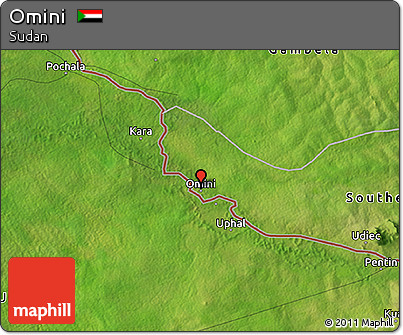 Satellite 3D Map of Omini