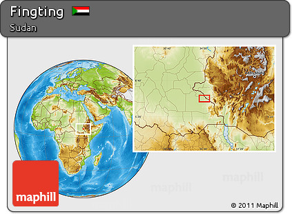 Physical Location Map of Fingting