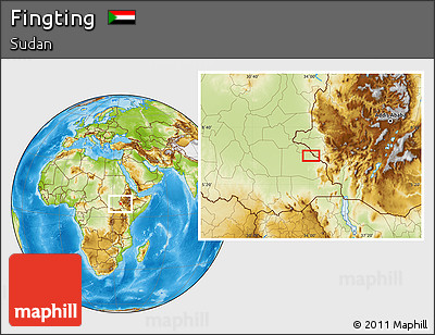 Physical Location Map of Fingting