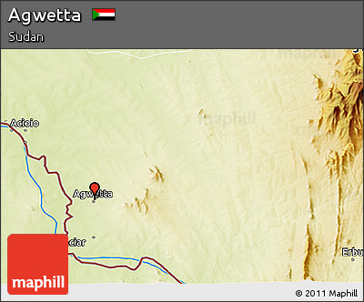 Physical 3D Map of Agwetta