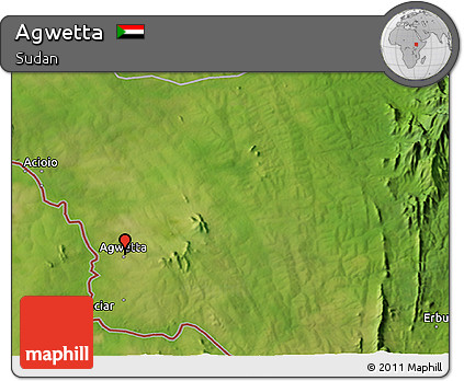 Satellite 3D Map of Agwetta