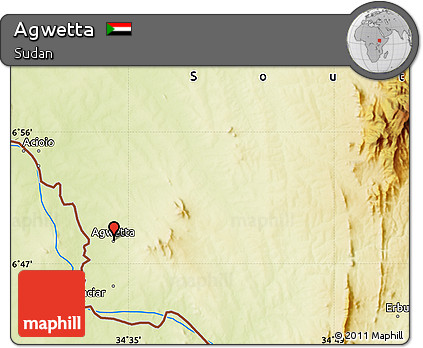 Physical Map of Agwetta
